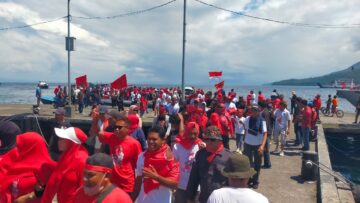 Ribuan Pendukung HAS Malut Dari Tidore Kepung Ternate