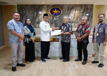 Ali Ibrahim Bersama Dua Pimpinan OPD Temui Direktur BBM BPH Bicarakan Kuota Mitan