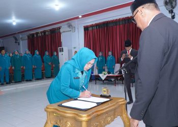 Muhammad Sinen Resmi Kukuhkan Dan Melantik Pengurus TP-PKK Masa Bakti 2025-2030