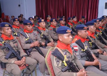 Wawali Lepaskan 30 Anggota Brimob Dalam Satuan Tugas Operasi Amole Tahun 2025