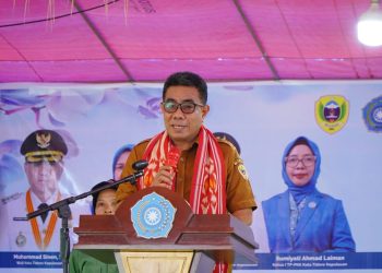 Wawali Hadiri penilaian Lomba 10 Program Pokok PKK Tingkat Provinsi Maluku Utara di Desa Maregam