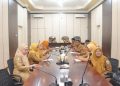 Sekda Bersama OPD Terkait Mengikuti Sosialisasi Percepatan Pemenuhan SDM Layanan Prioritas KJSU dan KIA