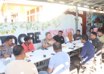 Sinergitas Dalam Menyampaikan Informasi, Kapolresta Tidore Silaturahmi Dengan Awak Media