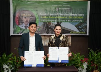 Targetkan 10 ton Gabah Kering Panen Per Hektare, Serly Teken MoU dengan BIM University