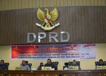 DPRD Gelar Paripurna Penyampaian Pandangan Umum Fraksi Terhadap RPJMD