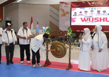 Wakil Gubernur Maluku Utara Resmi Buka Kejurda II Wushu Sanda di Halmahera Selatan