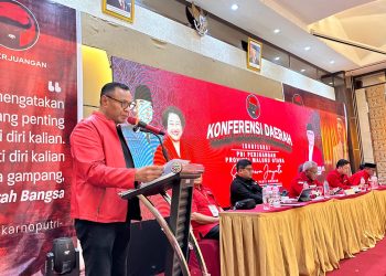 Terpilih Secara Aklamasi, Muhammad Sinen Kembali Pimpin PDIP Maluku Utara