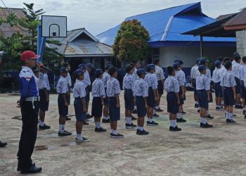 Tanamkan Disiplin Sejak Dini, Sat Lantas Halbar Gencarkan Edukasi Tertib Lalu Lintas di Sekolah