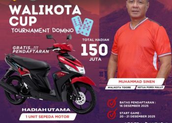 Menjabat Ketua PORDI Malut, Muhammad Senin Adakan Lomba Domino Walikota Cup