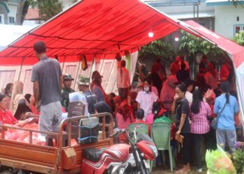 Gotong Royong Tanpa Henti, Penanganan Banjir dan Longsor Halbar Terus Dikebut
