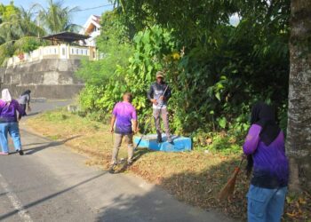 Menyambut Hari Jadi Tidore 918, Pemkot Adakan Kerja Bakti Bersama Pembersihan Lingkungan