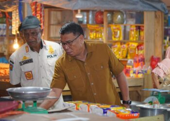Sekda Pantau Harga Sejumlah Bapok dan Ikan Jelang Idul Adha 1447 H